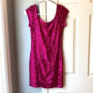NWT H&M pink sequins dress size 4